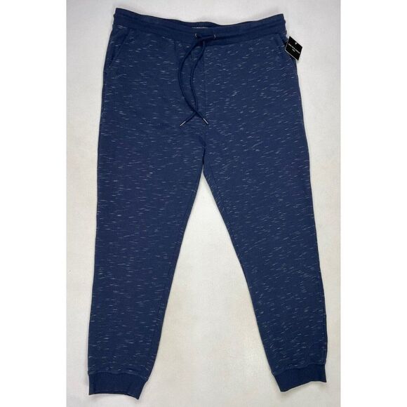 Saks Fifth Avenue Travel Collection Sweatpants Men XXL Blue NWT - Picture 1 of 6
